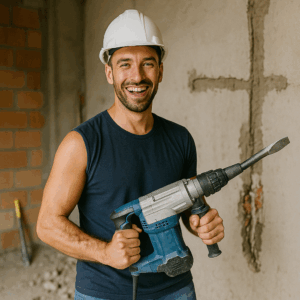 Stemmarbeiten, Bauservice, Presslufthammer, Sicherheit, Stromleitungen, Schlitzen,
Vorarbeiten
